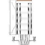 Устройство охлаждения (кулер) PcCooler RZ500 Soc-AM5/AM4/1200/1700/1851 белый 4-pin 32dB Al+Cu 250W Ret (RZ500-WHNWNX-GL)