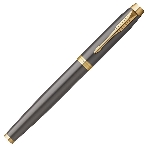 Ручка роллер Parker IM Premium Grey Core GT (2213778), F, черные чернила, подарочная коробка