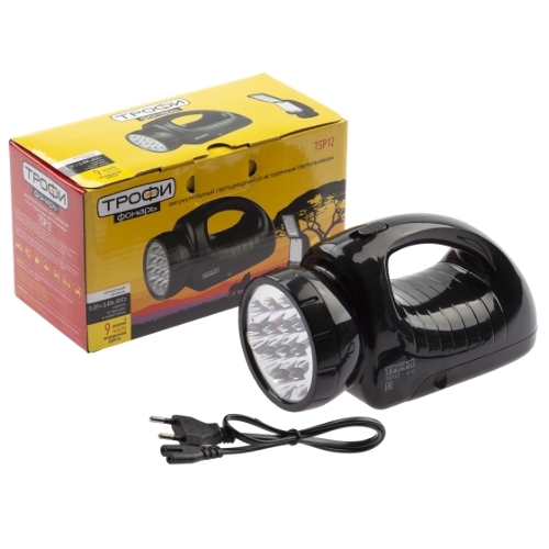 Фонарь светодиодный ЭРА Трофи TSP12 кемпинговый походный ударопрочный, 150 LED, 2 режима, встроенный светильник