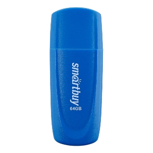Флешка USB Smartbuy Scout Blue (SB064Gb2SCB), 64Gb, USB 2.0, R/W 15/8, синий