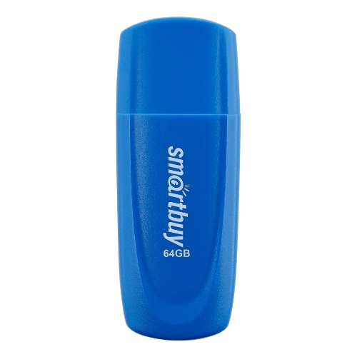 Флешка USB Smartbuy Scout Blue (SB064Gb2SCB), 64Gb, USB 2.0, R/W 15/8, синий