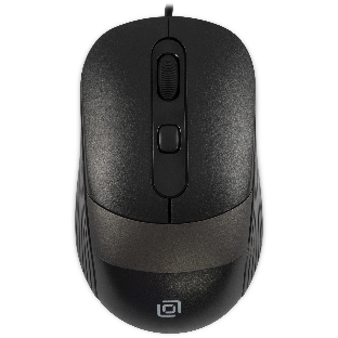 Мышь проводная Oklick 310M черный/серый, 2400 dpi, USB, кнопки - 4