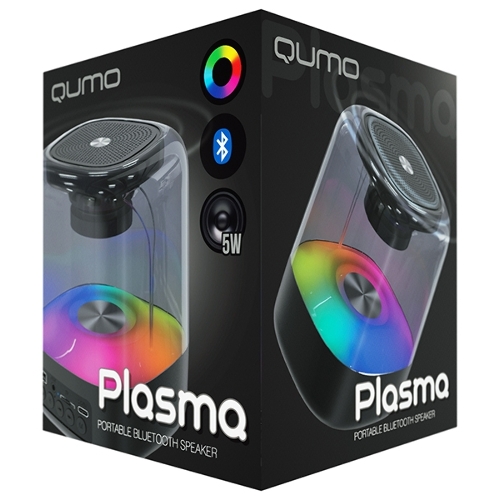 Акустическая система QUMO Plasma ВТ 0082 5 ВТ объемное звучание RGb подсветка
