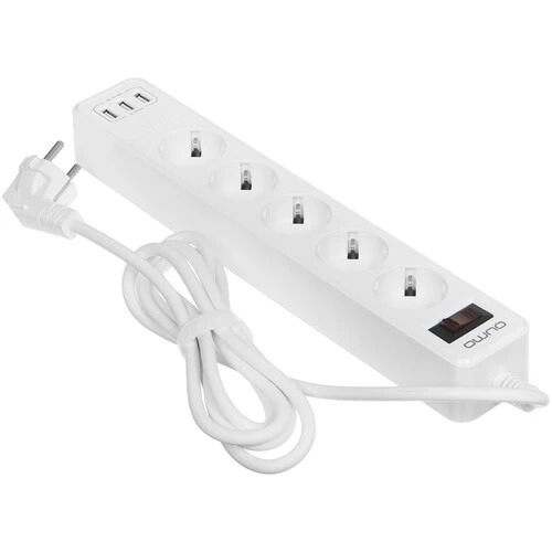 Сетевой фильтр QUMO Power Bar 5SP4U (P-0005), белый