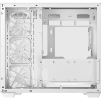 Компьютерный корпус Deepcool CG530 4F WH без БП, боковое окно (панорама), 3x120мм ARGB Reverce вентилятора на боковой стенке, 1x120мм ARGB вентилятор сзади, белый, ATX