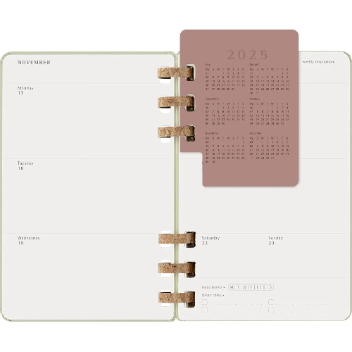 Еженедельник Moleskine ACADEMIC SPIRAL DHSPK5212AMWH3 Large 150х210 мм 200 стр. кремовые страницы спираль киви