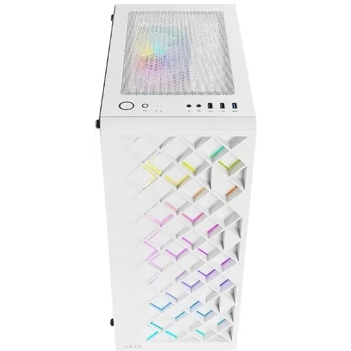 Компьютерный корпус Azza Spectra белый без БП ATX 7x120мм 2x140мм 2xUSB 2.0 1xUSB 3.0 audio bott PSU