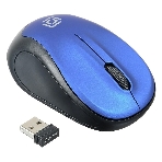Мышь беспроводная Oklick 665MW черный/синий, 1000 dpi, радиоканал, USB, кнопки - 3