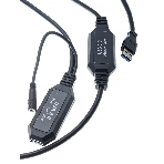 Кабель-адаптер USB3.0-repeater, удлинительный активный Am-->Af 10м VCOM
