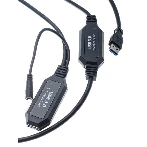 Кабель-адаптер USB3.0-repeater, удлинительный активный Am-->Af 10м VCOM