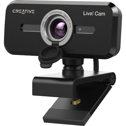 Веб-камера Creative Live! Cam Sync 1080p V2 1920x1080, 30 кадр/с, USB Type-A, микрофон, шторка приватности, универсальное крепление
