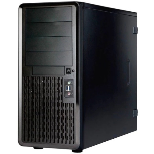 Компьютерный корпус Midi Tower InWin PE689 Black 750W P75F 80plus Gold USB3.0*2+A(HD)+front fan 120мм*1+rear fan 120мм*1+ 2*2SATA+1*1SATA+Intrusion Switch/holes for SL20” RACKMOUNT