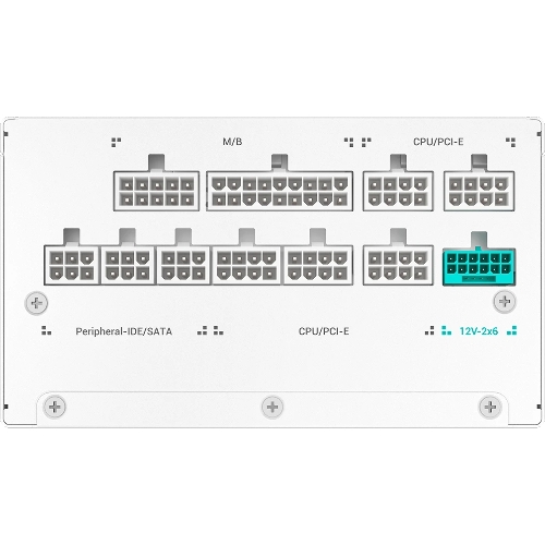 Блок питания Deepcool/GamerStorm PN1200M WH (ATX 3.1, 1200W, Full Cable Management, PWM 135мм fan, Active PFC, 80+ GOLD, Active PFC + Full Bridge SRC LLC + DC/DC, Gen5 PCIe, белый) RET