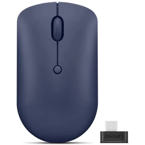 Мышь беспроводная Lenovo 540 темно-синий, 2400 dpi, радиоканал, USB-C, кнопки - 4