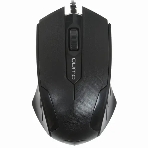 Мышь проводная Qumo Office M14 черный, 1000 dpi, USB, кнопки - 3