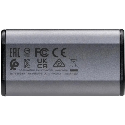 Внешний SSD ADATA Elite SE880, 4TB, USB 3.2 Gen 2x2 Type-C, R/W 2000/2000, серый