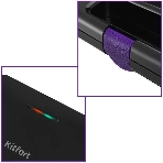 Вафельница Kitfort КТ-3611 800Вт черный/фиолетовый