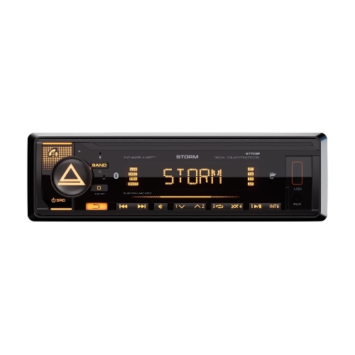 Автомагнитола AURA STORM-677DSP, 1 DIN, Bluetooth, USB Type-A, AUX, пульт ДУ