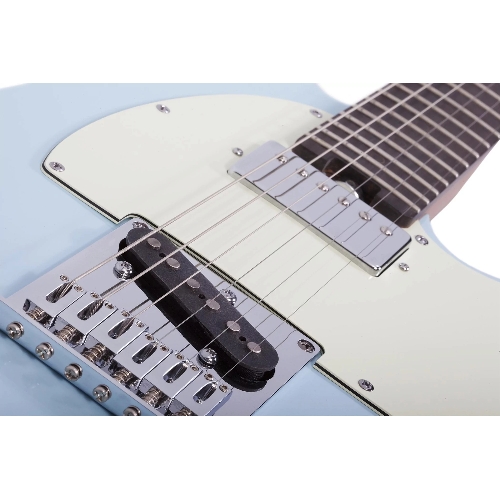 Электрогитара SCHECTER NICK JOHNSTON PT A.FROST - электрогитара 6-струнная. 22 лада, корпус: ольха, гриф: запеченый клен, накладка: черное дерево, на болтах, звукосниматели: Schecter Diamond Nick Johnston Single Coil и Diamond PT-S, громкость/тон (Push-P