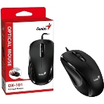 Мышь проводная Genius DX-101 черный, 1200 dpi, USB, кнопки - 3