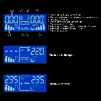 Комплект Источник бесперебойного питания EX295992RUS + батарея 45Aч EX285666RUS 1шт (инвертор, синус, для котла, PF=1, настенный) ExeGate IdealSine SR-600.LCD.2SH <600VA/600W, чистая синусоида, цветной LCD-дисплей, 2*Schuko, крепление настенное, черный> + батарея ExeGate HRL 12-45 (12В, 45А·ч) 1шт