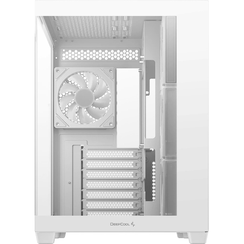 Компьютерный корпус Deepcool CG530 4F WH без БП, боковое окно (панорама), 3x120мм ARGB Reverce вентилятора на боковой стенке, 1x120мм ARGB вентилятор сзади, белый, ATX