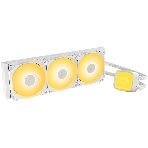 Система жидкостного охлаждения Water Cooling System Geometric Future Eskimo Pro 360 (240W, 360мм, ARGb, белый/Fans: 3x120мм, 80.81CFM, 34.2dBA, 2000RPM/Pump height 54мм, 3200RPM, Rad thickness 27мм/S: 1851, 1700, 1200, 115X, 2011, 2066, AM5, AM4)