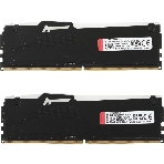 Оперативная память Kingston Fury Beast, DDR5, 32GB (2x16GB), 5200MHz, CL40, DIMM, с радиаторами, RGB, черный