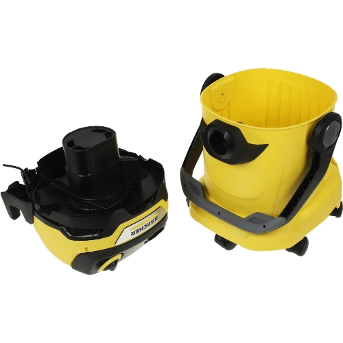Строительный пылесос Karcher WD 5 V-25/5/22 желтый, 1100 Вт, уборка сухая/сбор воды, пылесборник мешок/контейнер, 25 л