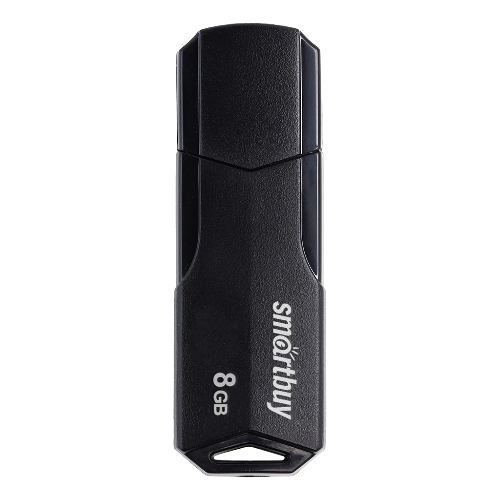 Флешка USB Smartbuy CLUE Black (SB8GbCLU-K), 8Gb, USB 2.0, R/W 20/10, черный