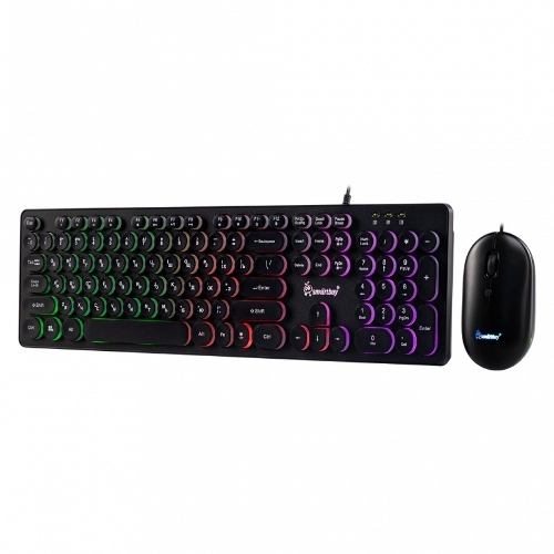 Комплект клавиатура+мышь Smartbuy ONE 328327AG беспроводной, USB, 1600 DPI, чёрный
