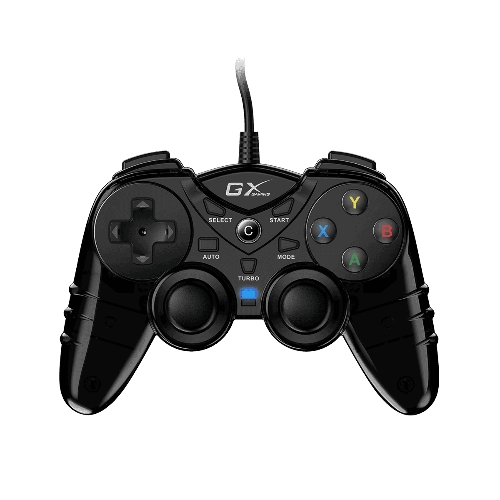 Геймпад Genius GX-17UV, (PC, PlayStation 3), two vibration motors, 2 joysticks, cable: 1.8 m, color: черный