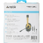 Гарнитура A4Tech Fstyler FH100U желтый/черный, проводная