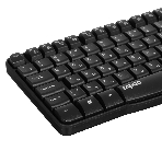 Комплект клавиатура+мышь Rapoo X1800S беспроводной, USB, 1000 DPI, чёрный