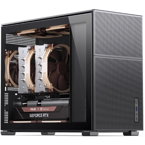 Корпус без блока питания JONSBO D31 MESH Black MATX без БП, боковая панель из закаленного стекла, mini-ITX, micro-ATX, черный