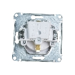 Механизм розетки 1-м СП AtlasDesign AQUA с заземл. защ. шторки с защ. крышкой 16А IP44 белый, SchE ATN440146