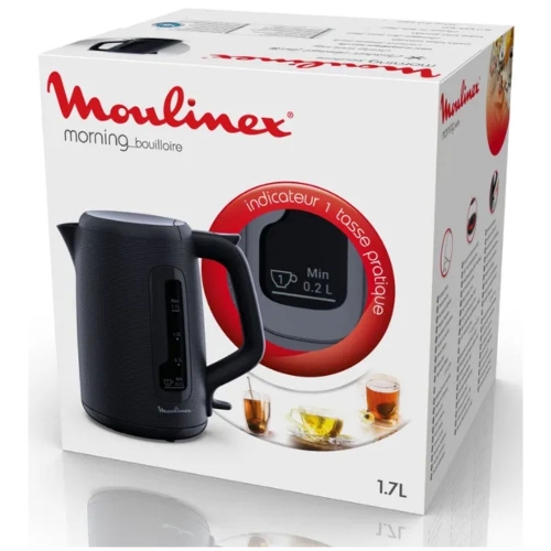 Чайник электрический Moulinex BY2M0810 1.7 л, 2400 Вт, черный