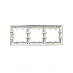 Рамка 3-местная IEK BRITE РУ-3-Бр DECOR 3D-форма белый/белый