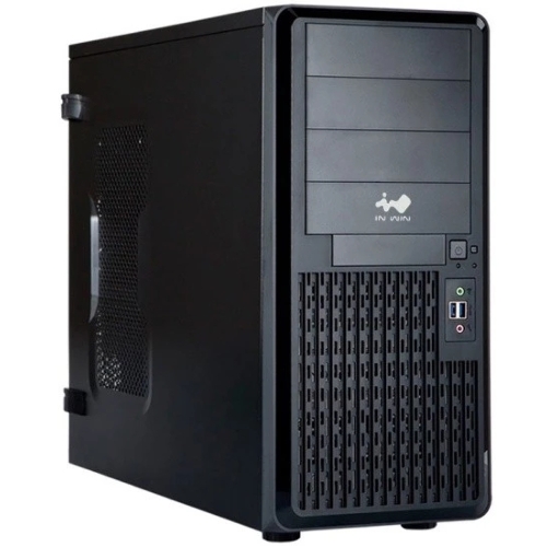 Компьютерный корпус Midi Tower InWin PE689 Black 750W P75F 80plus Gold USB3.0*2+A(HD)+front fan 120мм*1+rear fan 120мм*1+ 2*2SATA+1*1SATA+Intrusion Switch/holes for SL20” RACKMOUNT