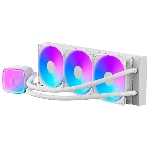 Система жидкостного охлаждения Water Cooling System Geometric Future Eskimo Pro 360 (240W, 360мм, ARGb, белый/Fans: 3x120мм, 80.81CFM, 34.2dBA, 2000RPM/Pump height 54мм, 3200RPM, Rad thickness 27мм/S: 1851, 1700, 1200, 115X, 2011, 2066, AM5, AM4)