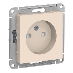 Механизм розетки 1-м СП AtlasDesign без заземл. защ. шторки 16А беж. SchE ATN000249