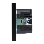 Розетка Kranz STRONG USB-A+Type-C 3А с функцией быстрой зарядки антрацит
