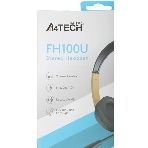 Гарнитура A4Tech Fstyler FH100U желтый/черный, проводная