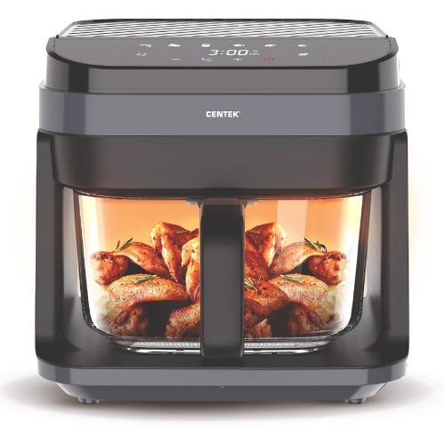Аэрогриль Centek CT-3101 черный, 1350 Вт, 5.5 л, сенсор, 7 программ