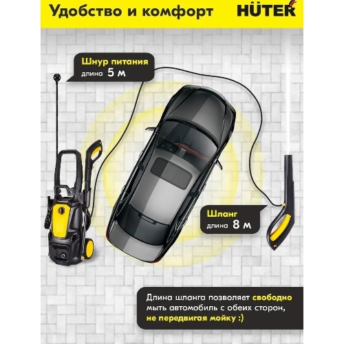 Минимойка Huter M M2500-PW-PRO 2500Вт (900/70/8/52)
