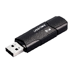 Флешка USB Smartbuy CLUE Black (SB8GbCLU-K), 8Gb, USB 2.0, R/W 20/10, черный
