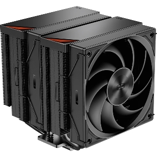 Кулер для процессора PCCooler RZ620 BK (260W, 4-pin PWM, 157.5мм, Al/Cu, 6x6мм, 1x120мм, 86.73CFM, 32dBA, 2200RPM, S: 1851/1700/1200/115X, AM5/AM4, черный)