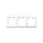 Рамка 3-местная IEK BRITE РУ-3-Бр DECOR 3D-форма белый/белый