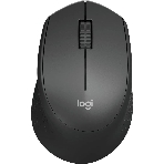 Мышь беспроводная Logitech M280 черный, 1000 dpi, радиоканал, USB, кнопки - 3