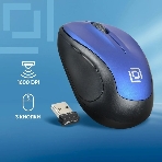 Мышь беспроводная Oklick 665MW черный/синий, 1000 dpi, радиоканал, USB, кнопки - 3